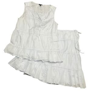 Talbots Women’s Top and Skirt Ensemble Light Blue Size Small